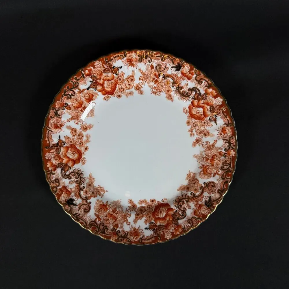 Lot of 2 Radfords Fenton Imari Gold Victoria Pattern Scalloped Edge Plate 8